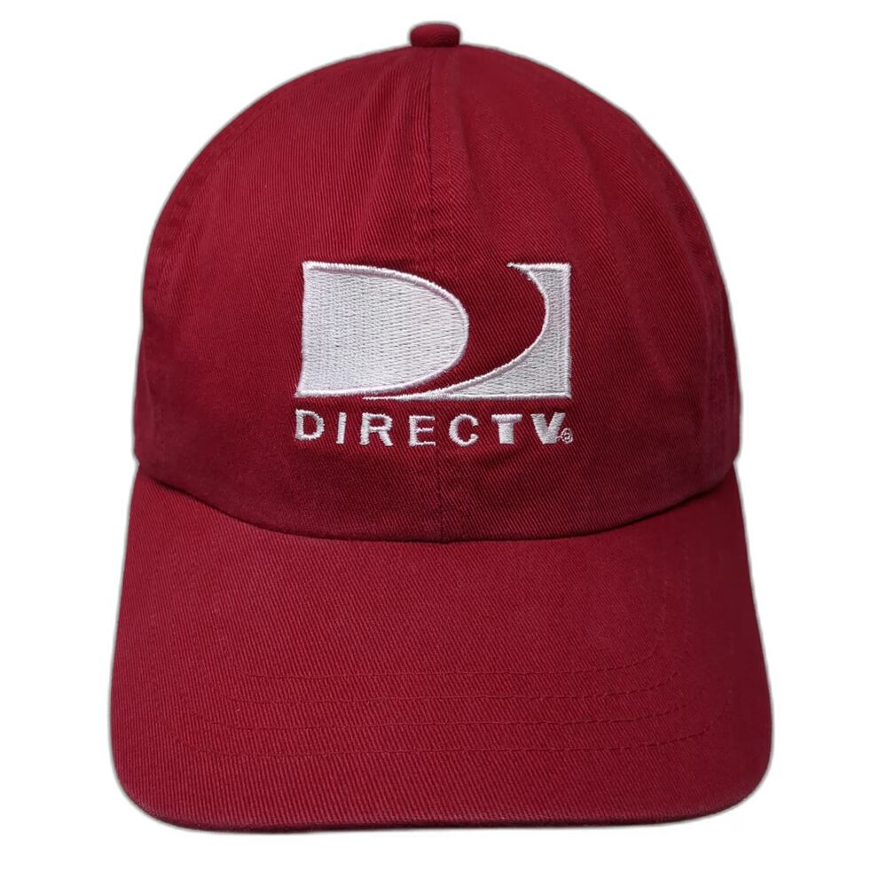 Alternative Headwear Baseball Cap Red One Size DIRECTV Logo Cotton Strapback Hat